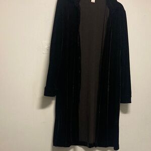 3 pc ANNIE ALEXANDER/Elegant Brown Velvet long Coat;